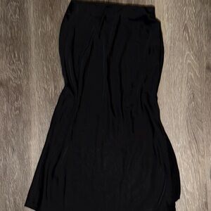 a new day Black Midi Skirt